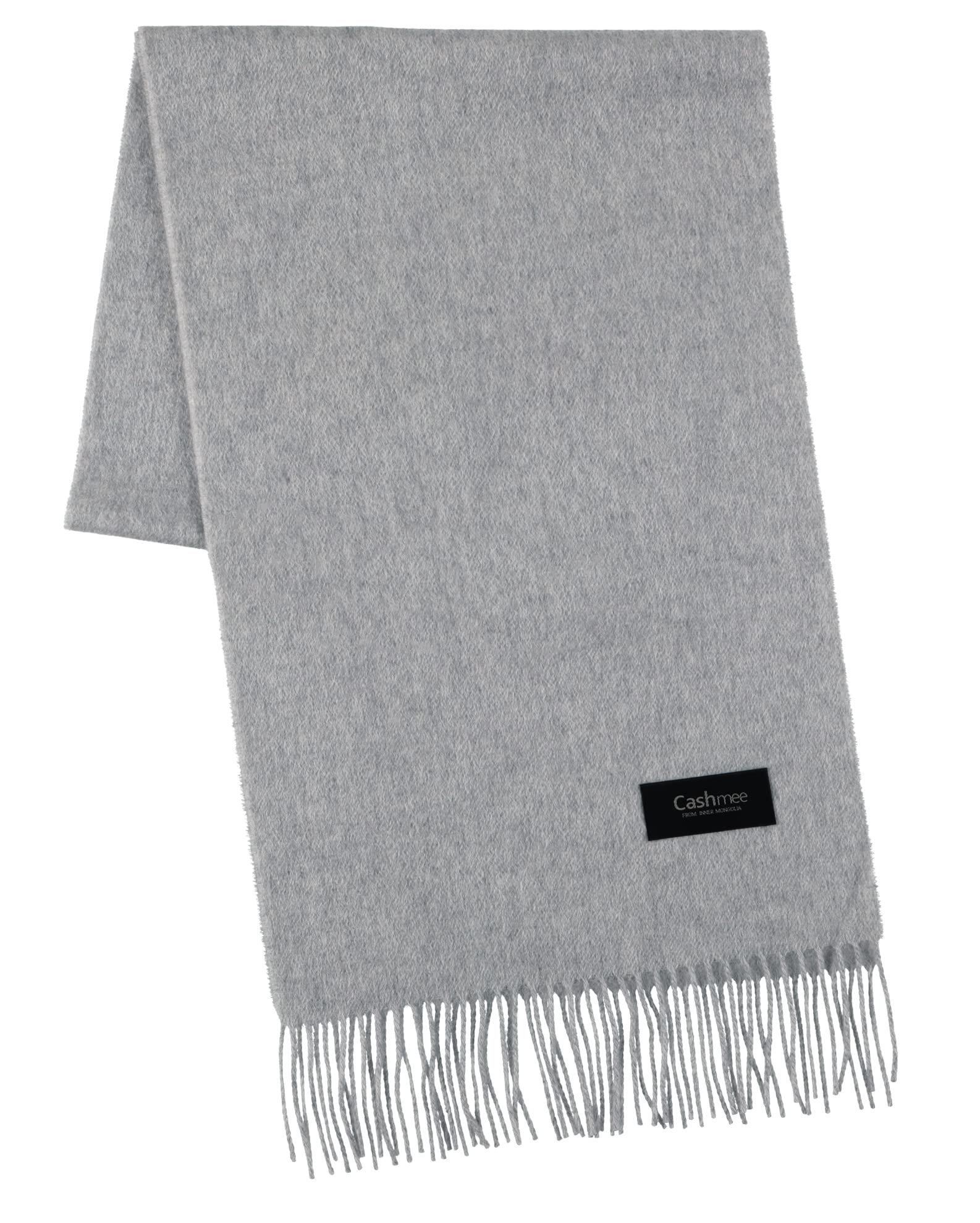 

Cashmee35 Cashmere Basic Wave Long GRAY 100% Scarf/Alnilam (D0265)
