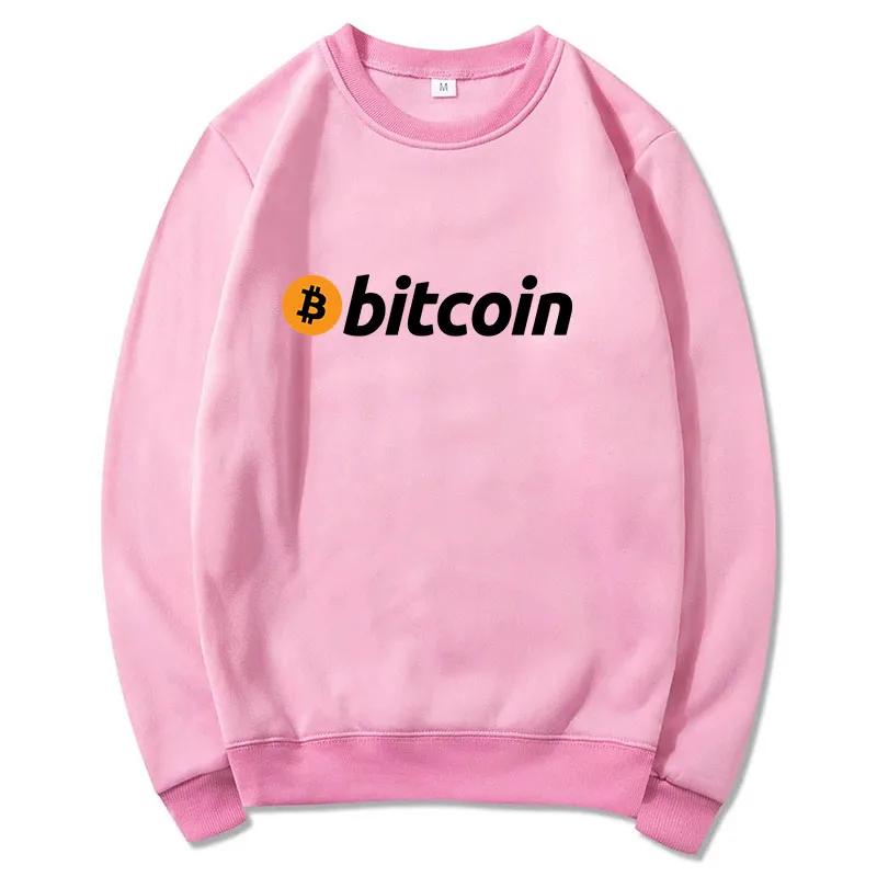 

New Men O-Neck Sweatshirt Comfortable Women Bitcoin Printed Printed Hoodie Fashion Men s Pullover Street Trendy Men s Clothing M