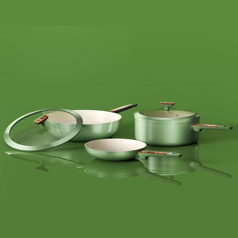 Ourui Platinum Modern 3-Piece Cookware Set