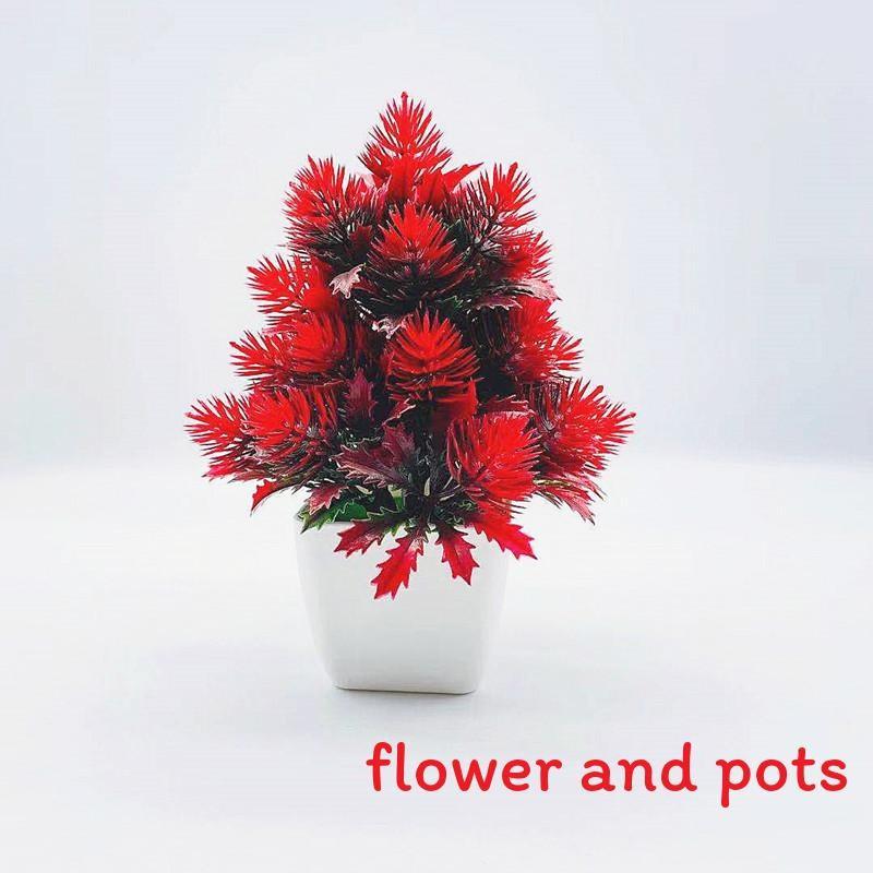 

Five Simulate Twenty Large Pine Needles Green Plants Potted Decoration Desktop