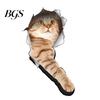 Niedliches Katzen-Hunde-Muster, Toilettendeckel-Abdeckungsaufkleber, Wandaufkleber, Badezimmer-Heimdekoration