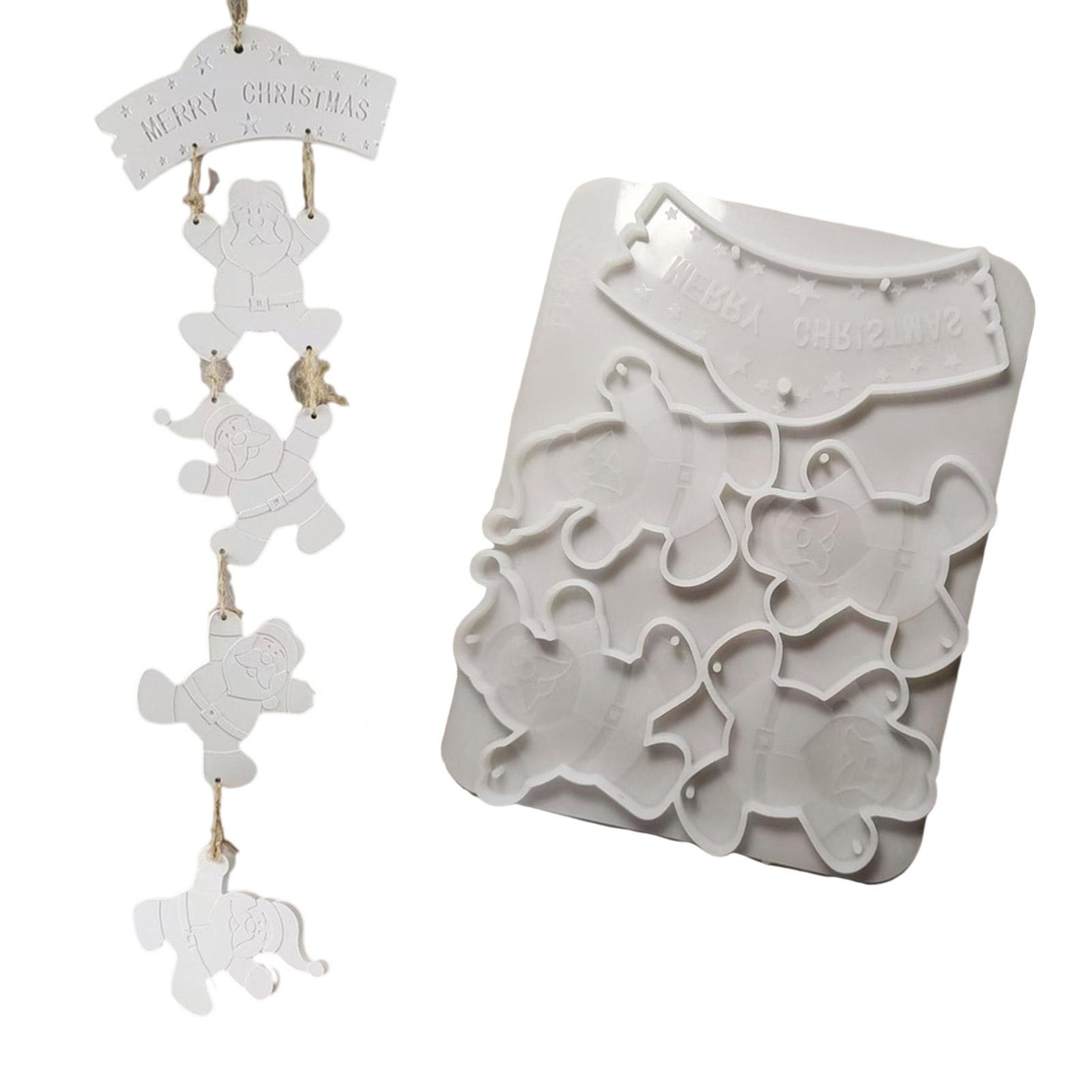 

Silicone Mold for Hanging Decorations Flexible and Heat Resistant Christmas Tree Ornament Mould Handmade Craft Mold