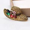 Artistic Style New Alloy Chest Flower Sun Hat Brooch, Versatile Accessory with Temperament