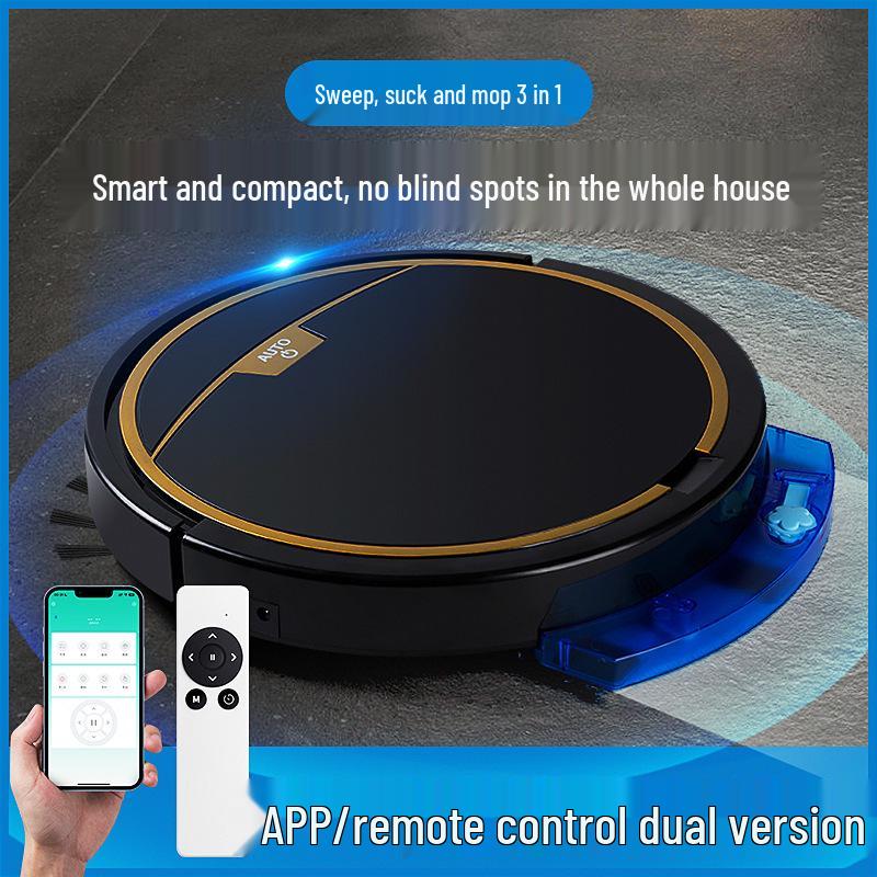 3-in-1 Smart Robot Vacuum: Sweeping, Vacuuming & Mopping with Remote & Water Tank