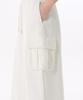MUSINSA STANDARD WOMAN Women'S Flat Terry Sweat Cargo Long Skirt [Cream]