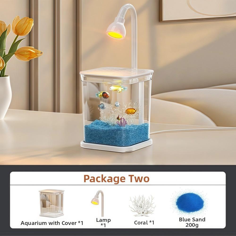 

Креативный экологический аквариумный набор Ландшафтный настольный декоративный аквариум для рыбок Украшение для дома и офиса Set 2