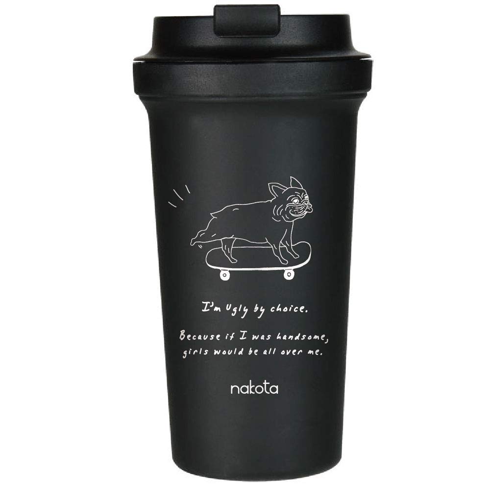 

Коллаборация Nakota x moca 400 мл настоящий тамблер Pro Skater, (объем 390 мл), Собака/Черный