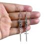 Punk Spike Necklace With Cross Chain For Unisex Party Wear