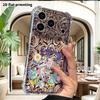Phone Case: 2D Flat Design, Suitable for iPhone 18 17 16 15 14 13 Pro, Transparent Corner Protection Case, Gradient Long Hair, Christmas and Halloween