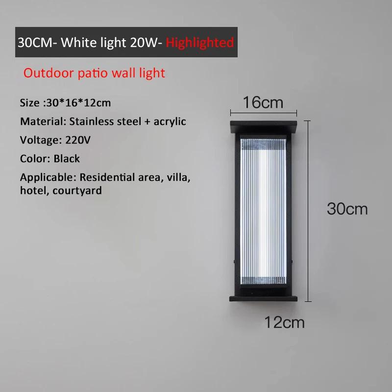 

Длинный настенный светильник, освещение входа в магазин, балкон, внутренний двор, водонепроницаемый настенный светильник, современный светильник, роскошный настенный светильник, дверь виллы Highlighted