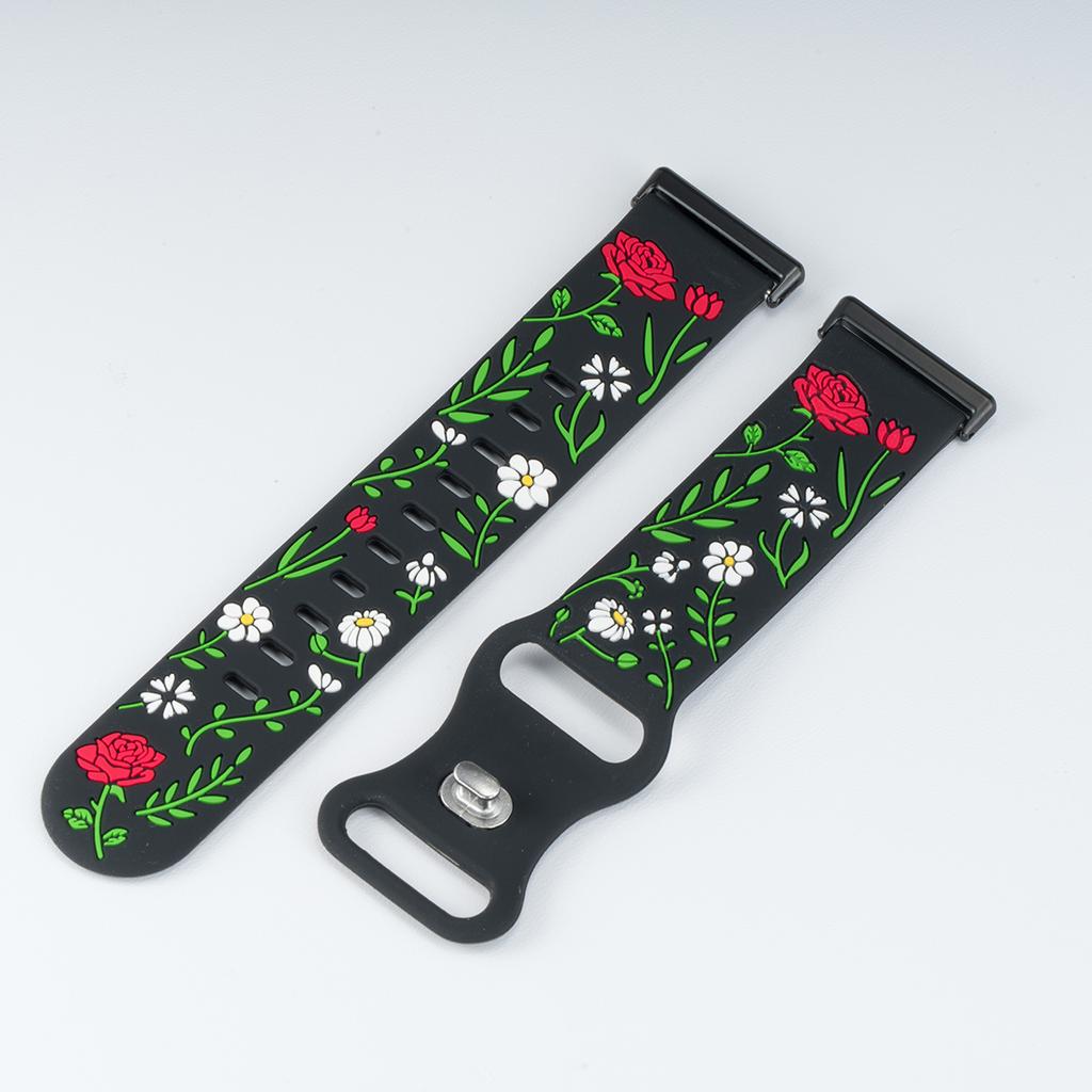 Pasek z grawerowanym wzorem kwiatowym do Huawei Watch Fit 4Pro 4 fit 3 Silikonowy Sportowy Smartwatch do Huawei Watch Fit 2 1 Bransoletka Pasek do zegarka