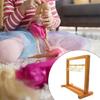 Realistic Miniature Clothes Display Stand Role Play for Dollhouses Enthusiasts, 1/12 Scale, Easy To Assemble, Wood