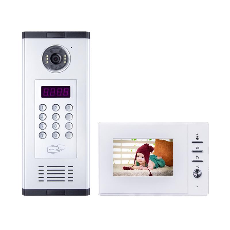 Yike 4.3" Visual Intercom System for Community Building Access Control
