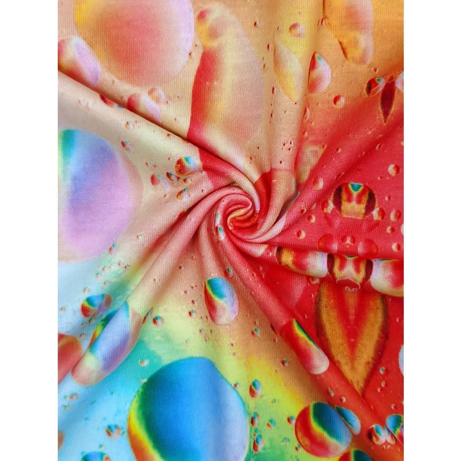 Women'S Tie Dye V-Neck T-Shirt, Casual Summer Regular Length Vibrant Color Block Design Tops