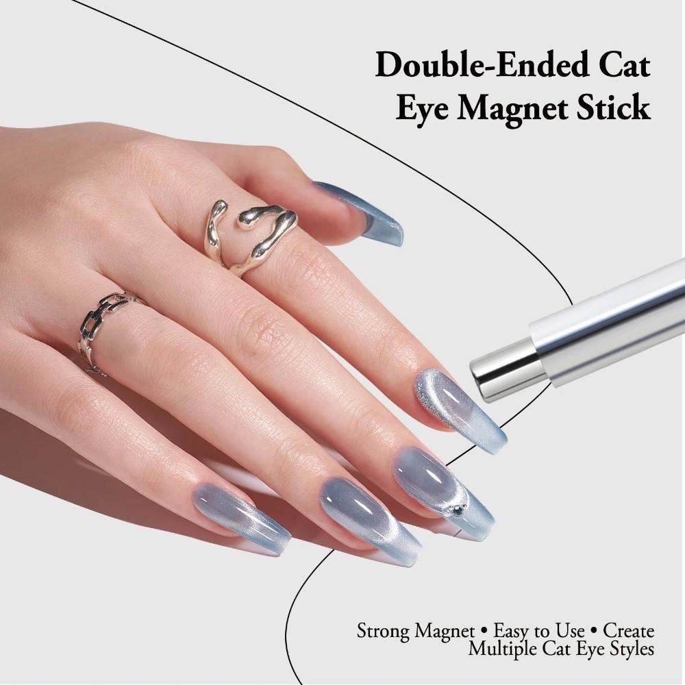 Dual-purpose Nail Magnetic Stick Double Headed Large Magnetic Pen for Manicure Magnetic Tools