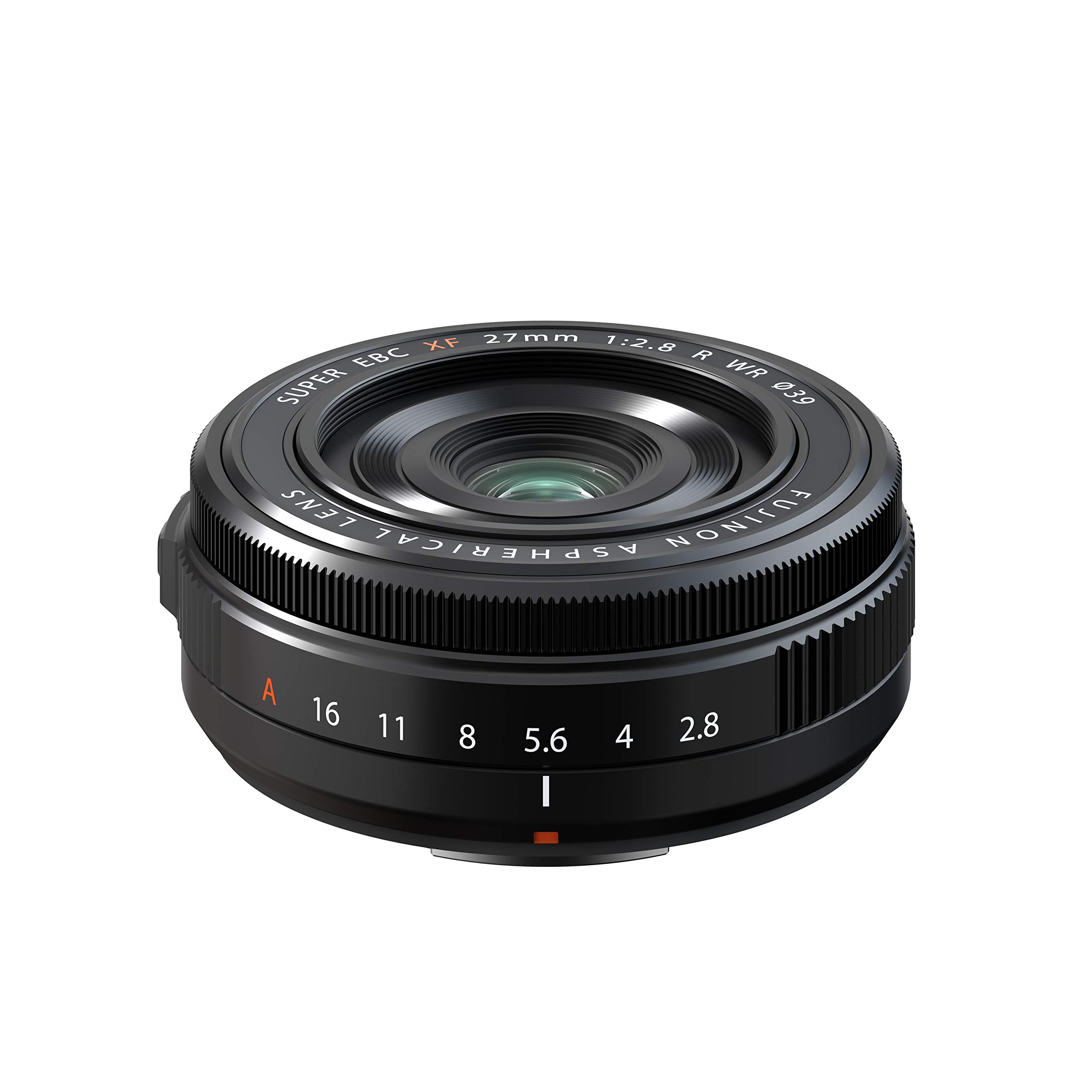 

FUJIFILM X Interchangeable Lens Fujinon Prime Pancake 27mm F2.8 Dustproof, Splashproof, and Freezeproof Aperture Ring F XF27MMF2.8 R WR чорний