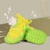 4PCS Breathable Pet Mesh Boots Adjustable Pet Paw Protector Fashion Dog Foot Covers  Dog Walking