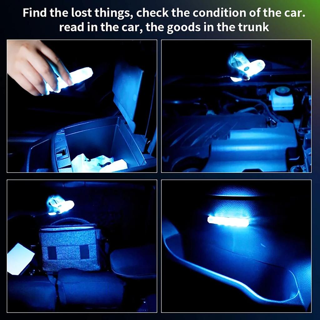 1pcs 9SMD Touch Light USB Sensor Rechargeable Touch LED Lamp Mini Atmosphere Light Car Ambient Party Light Night Light