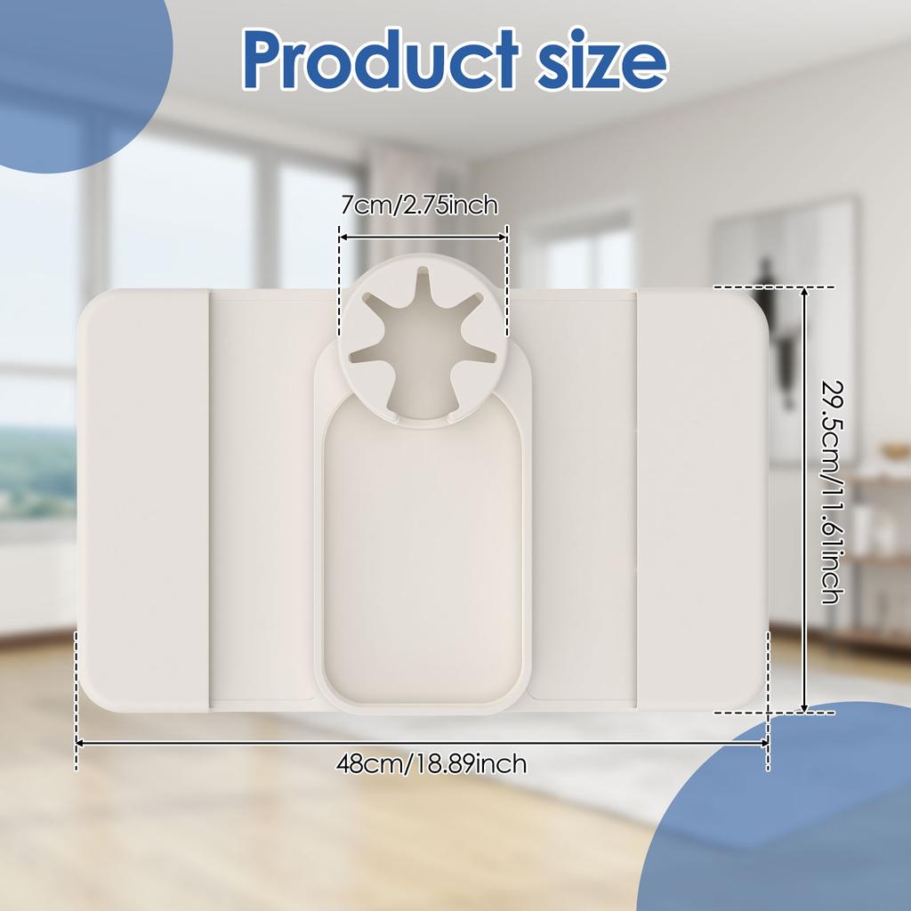 Silicone Couch Cup Holder Tray Non Slip Couch Tray with Side Pocket Portable Couch Arm Tray Table for Remote Control Coffee Cup
