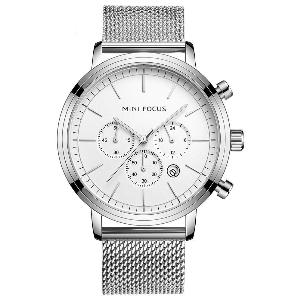 

Часы повседневные мужские часы многофункциональные часы с календарем водонепроницаемые сетчатые мужские часы с ремешком