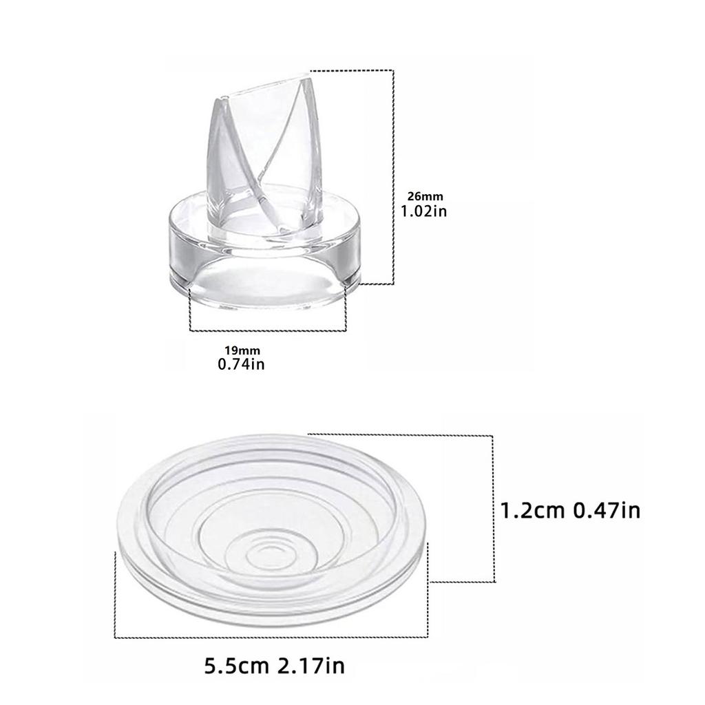 Essentielles Brustpumpenzubehör Silikon-Entenschnabelventile & Membranen Langlebige Pumpenersatzteile Einfache Installation
