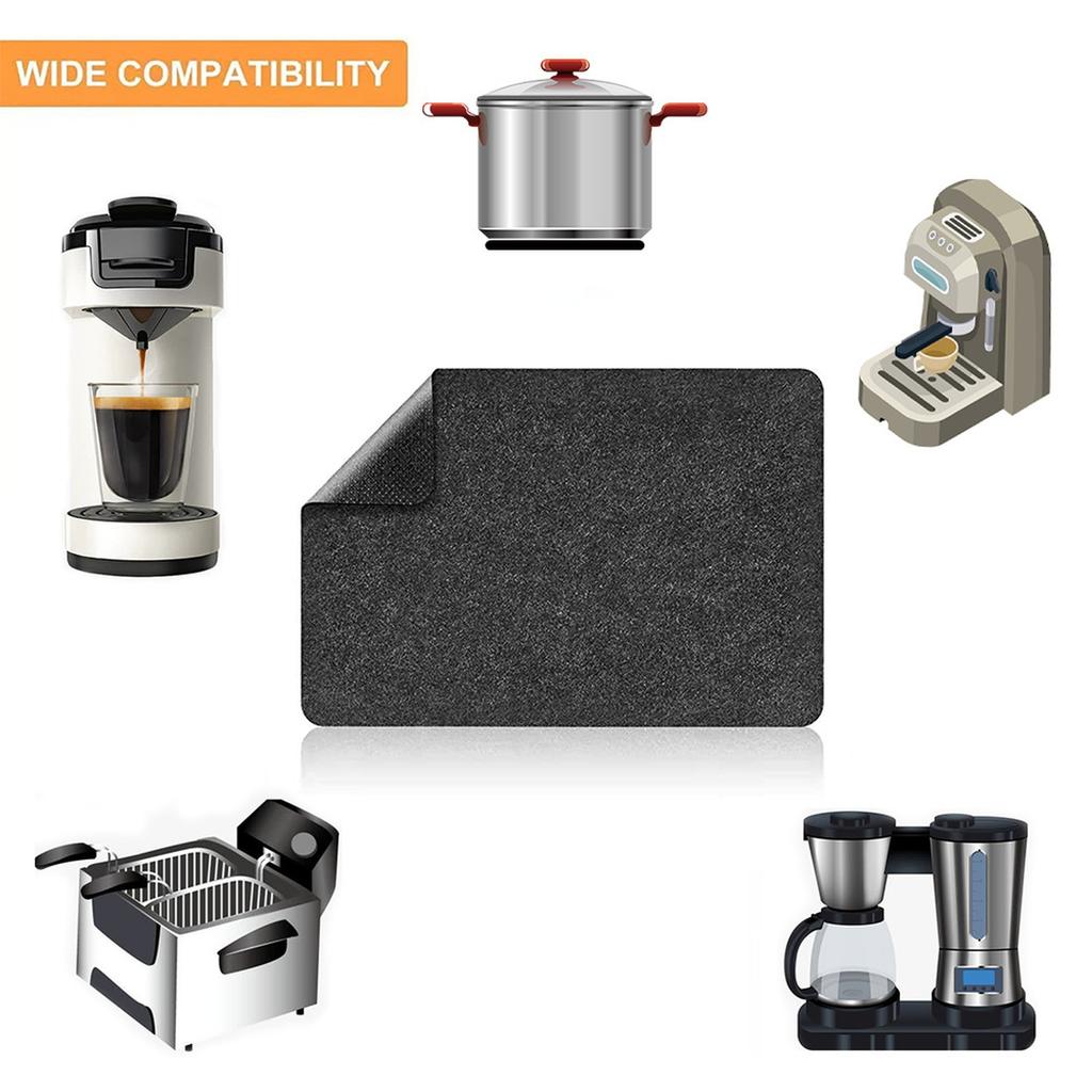 Non- Fryer Heat Resistant Pad Heat Insulation Silicone Surface Coffee Maker Mat Rectangle