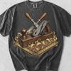 Vintage Hand Plane Woodworker Shirt – Carpenter Gift, Comfort Colors Cotton Tee
