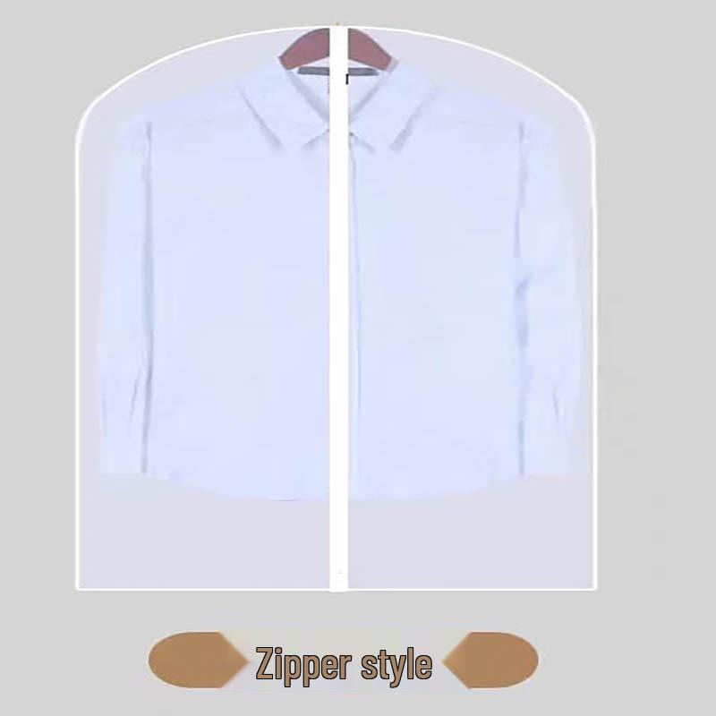 Transparent Waterproof Coat Dust Cover - Washable Hanging Garment Bag