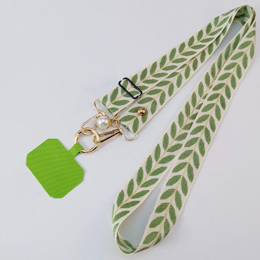 Perlen-Anhänger Handy-Diebstahlschutz Lanyard Breites Stoff-Langes Handy-Band Handy-Lanyard Schultergurt