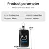 Leather Car Key Protection Shell Bag Carbon Filber Car Key Case for Mazda 3 Bk Bl 323 Axela Atenza CX-3 CX-4 CX5 CX-7