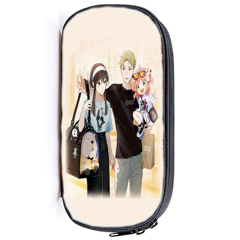 Spy X Family Pencil Case Anya Forger Multifunction Pencil Pouch School Supplies Pen Case Stationery Pencilcase