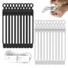 Cable Organiser Reusable Silicone Cable Ties Desk Winder Wire Management Clips for Earphone USB Cord Mouse Home Office Travel