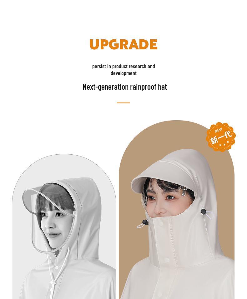 Women's Electric Car Rain Cover - Long, Full Body, Storm-Proof, One-Piece Thickened and Enlarged Poncho.