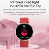 Smart Talk Watch Damen AMOLED Display NFC Steuerung Mass Dail Bluetooth Anruf Smartwatch Herzfrequenz Blutdruck Frauengesundheit