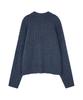 Idws Wave Line Boucle Collar Knit Blue