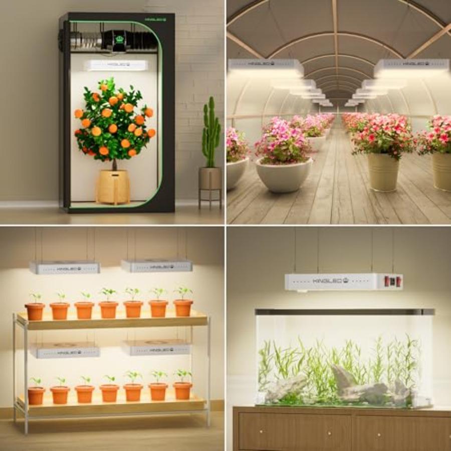KP2000 LED Grow Light Full Spectrum with Veg Bloom Mode High PPDF for 3x3 Ft Coverage Indoor Hydroponic Grow Tent Light for See
