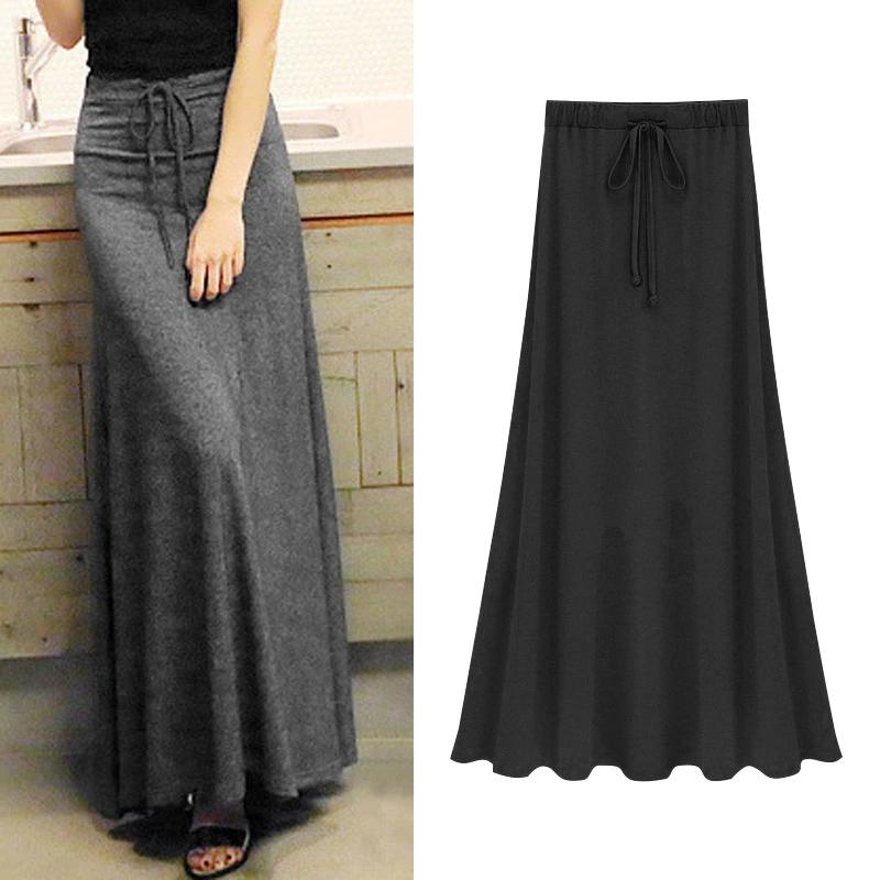 Split Skirt Women's Spring and Autumn Long Skirt Modal Strap A-line Skirt Slim Long Skirt Skirt