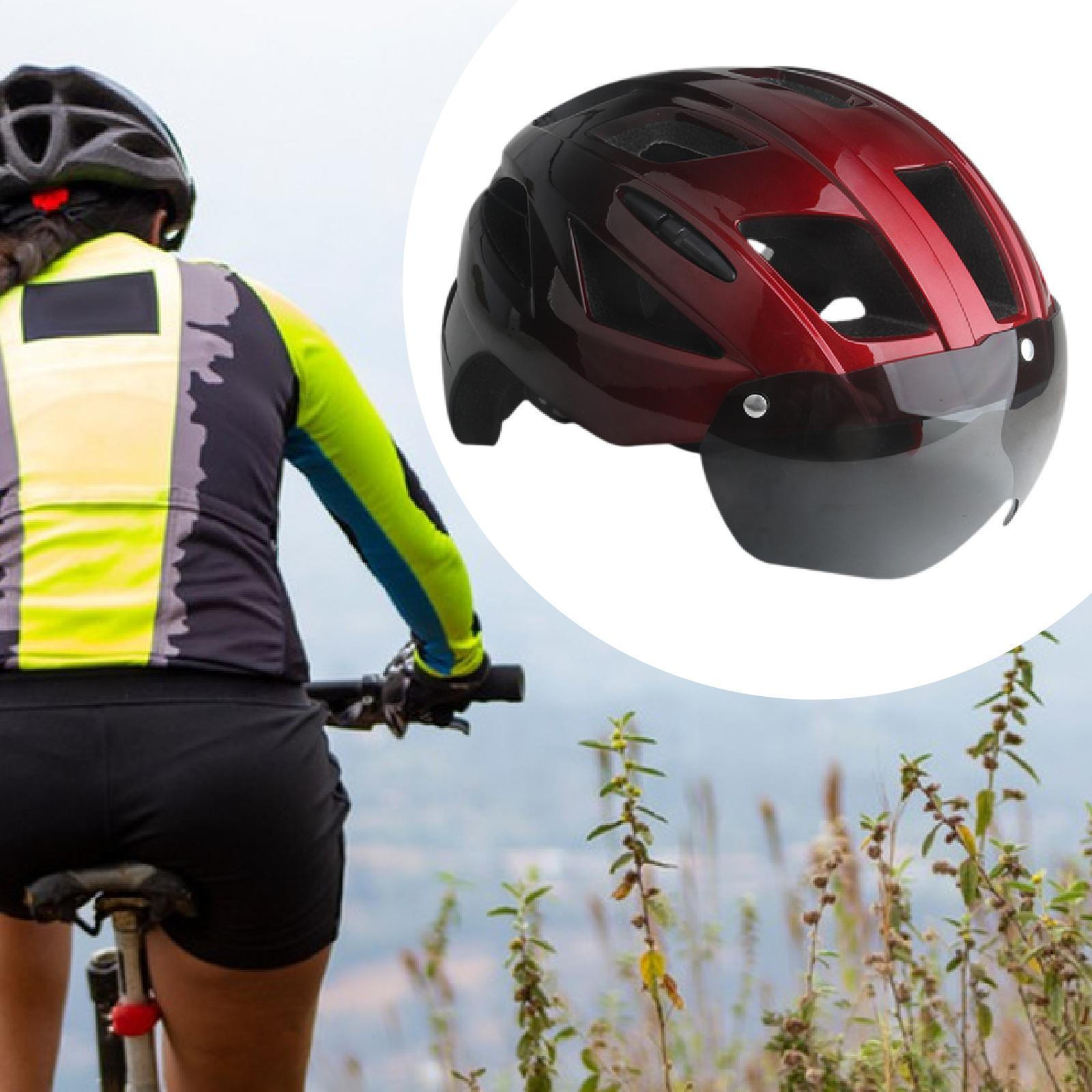 

Велосипедный шлем с регулируемой окружностью головы 22,05-24,80 дюйма для использования на открытом воздухе Black Red