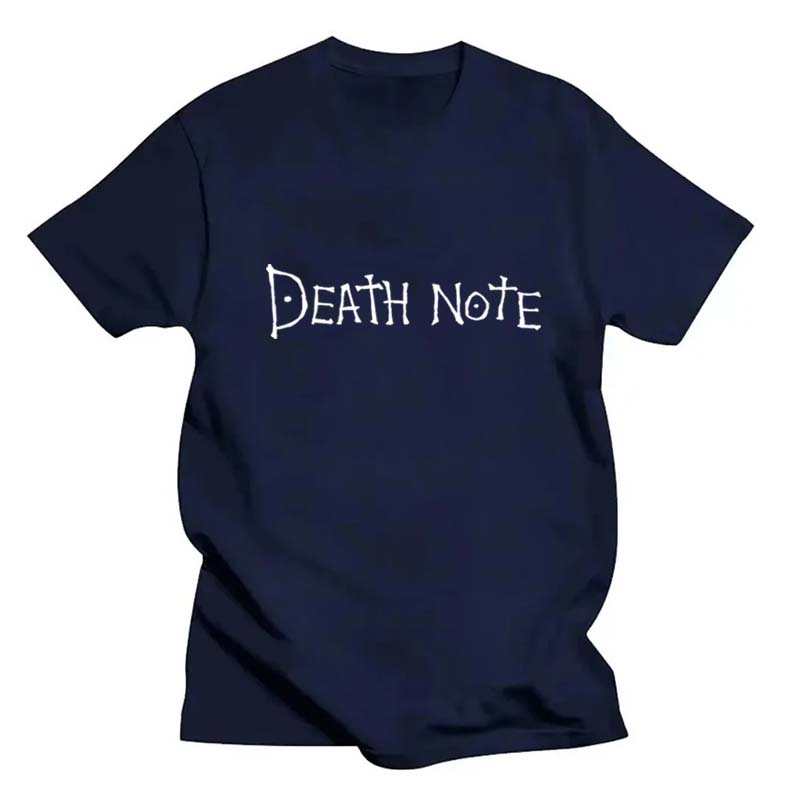 Harajuku Anime Death Note Printed T Shirt Men Women Oversized Trendy T-shirts Anime Fan T-shirt Harajuku Manga Summer Tops