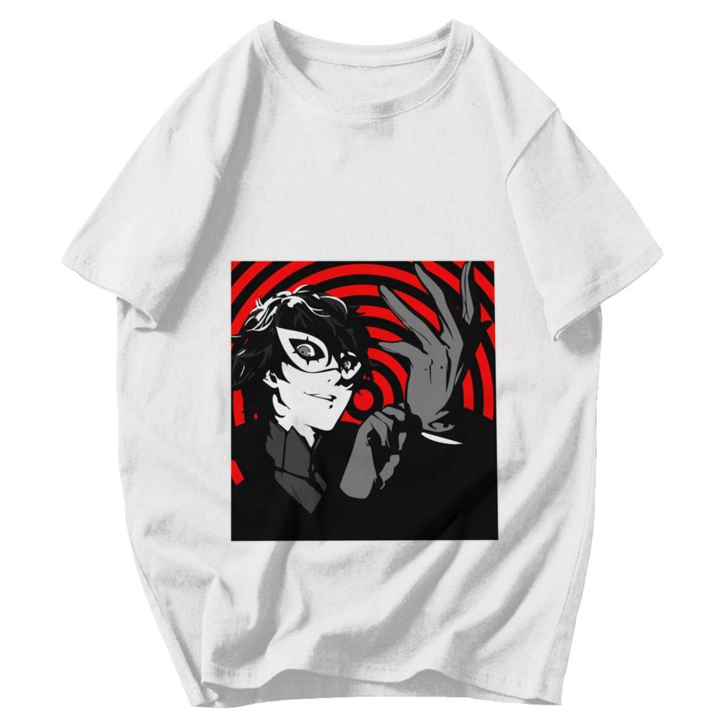 Men T Shirt Persona Game Wanted Joker Pops Y2K Graphic Short Sleeve Unisex Clothing T Shirts