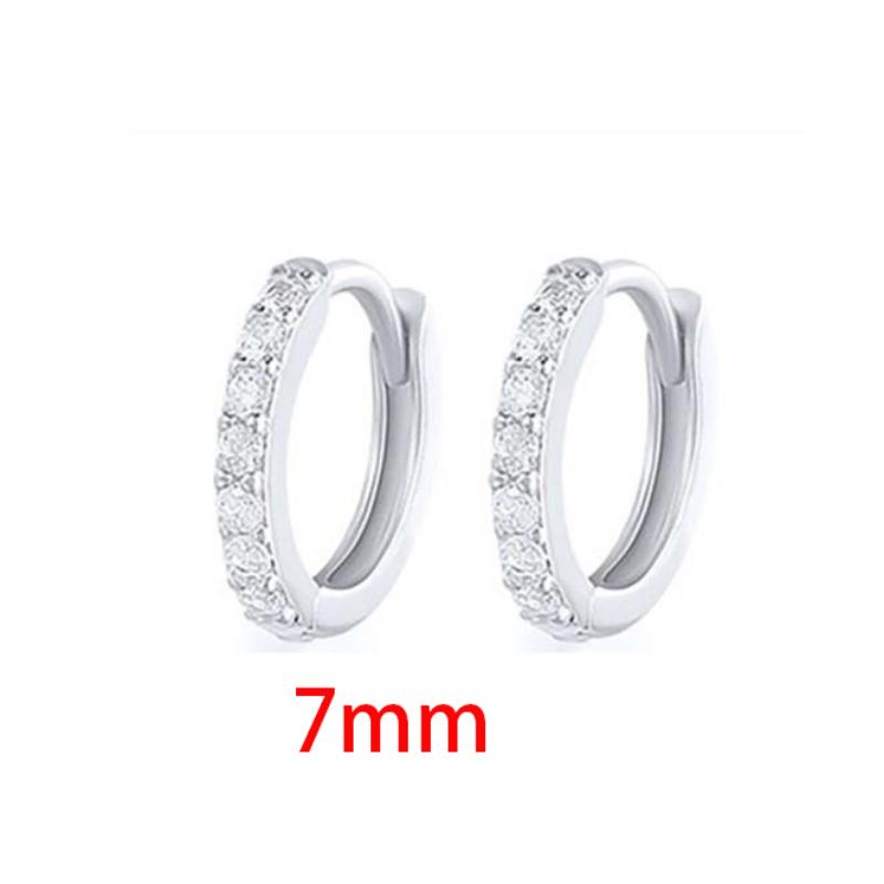 2db Rozsdamentes Cirkon Minimális Piercing Fülbevaló Női Férfi Helix Tragus Porc Kagyló Daith Fül Piercing Ékszer