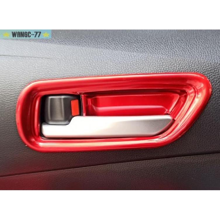 Red Interior Door Bowl Cover Trim Fit For Toyota GR Corolla Hatchback -