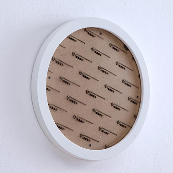Wall Mount Round Photo Frame Rustic Wooden Picture Art Painting Display Frame Indoor Home Office Bedroom Wall Hanging Decoration