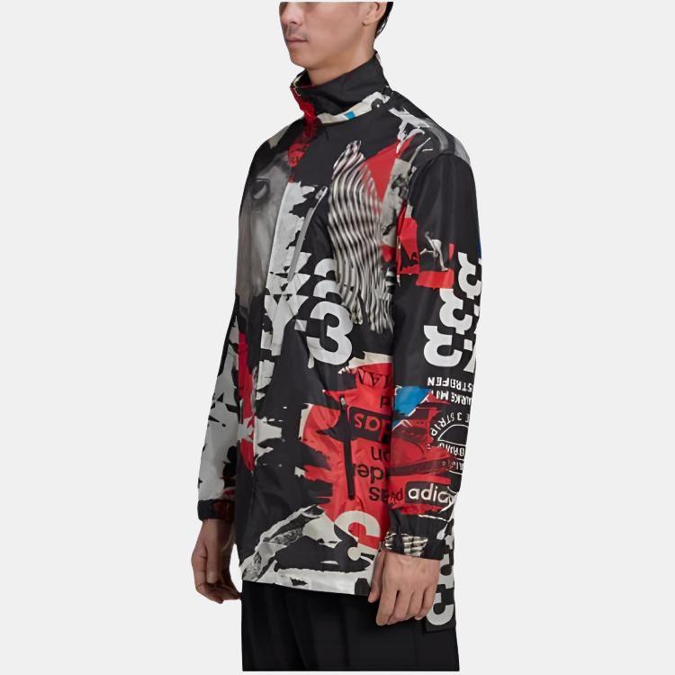 Y-3 Jackets Men's Multicolor Stand Collar Moderate Other GK4375