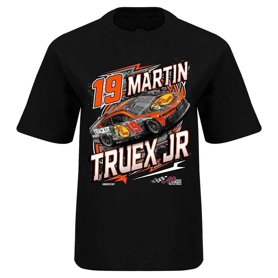 Мужская черная хлопковая футболка Martin Truex Jr Joe Gibbs Racing Team UR017 Унисекс XL