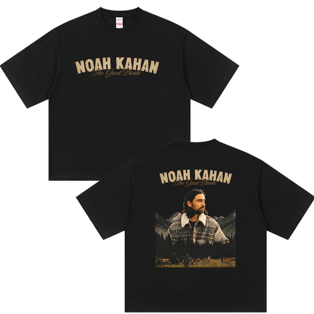 Noah Kahan The Great Divide Tour 2026 Graphic T Shirts Unisexs Vintage Fashion Cotton Short Sleeve Tshirt Hip Hop Clothing Tshirt