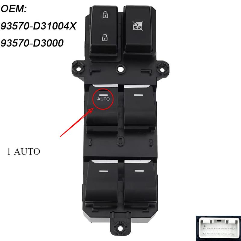 

Electric Power Master Window Switch for Hyundai Tucson2015~ Front Left Glass Lifter Control Regulator Button Car Accessories