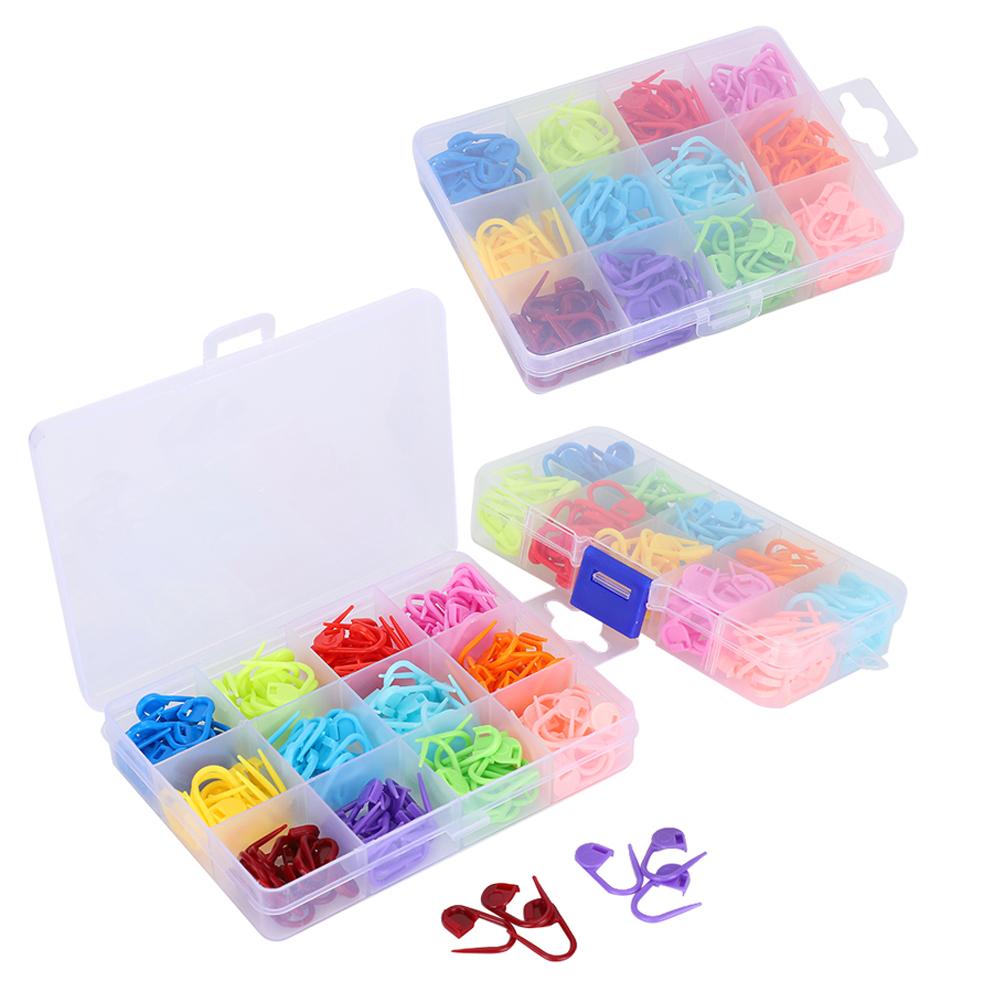 510 buc Marcatori de punct de blocare pentru tricotat Croșetare Contor colorat Plastic Anti-soluție Ac mic