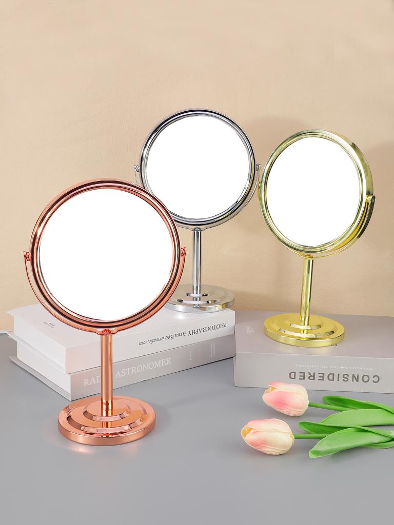 6-Zoll Schminkspiegel, Tragbar, Tischplatte, Haushalt, Studentenwohnheim, Beauty-Schminkspiegel, Doppelseitig vergrößernd