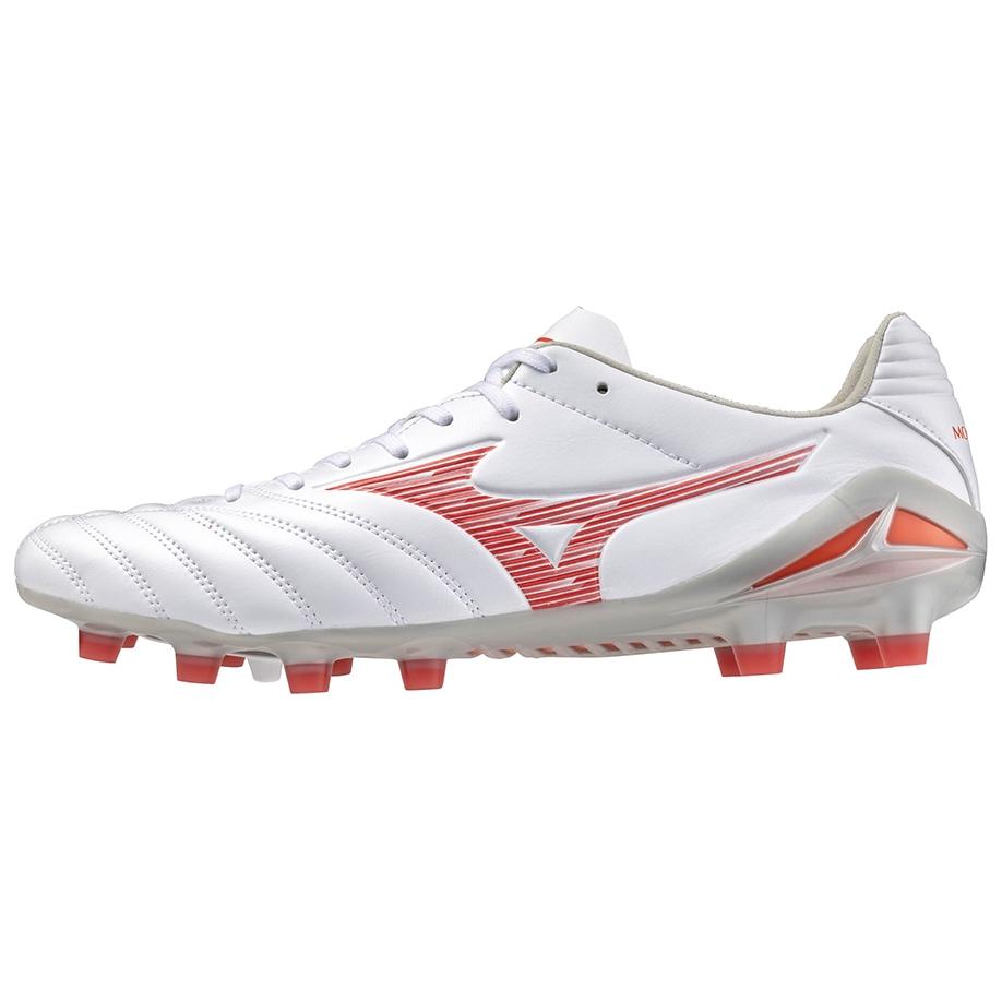 Mizuno Monarchida Neo III Pro Comfortable Non-Slip Durable Soccer Shoes Unisex Soccer Shoes White Red P1GA242260